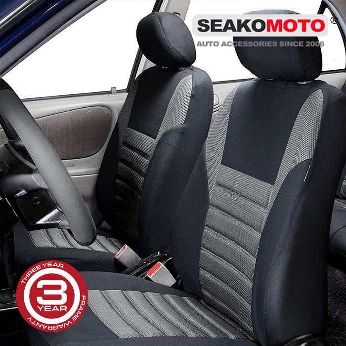 Charcoal Black Mesh Seat Covers For Honda