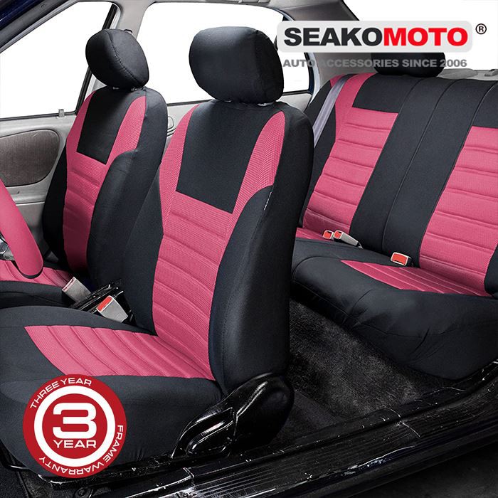 Pink Mesh Car Seat Covers For Honda