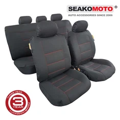 Toyota Camry Waterproof Seat Covers Black Canvas