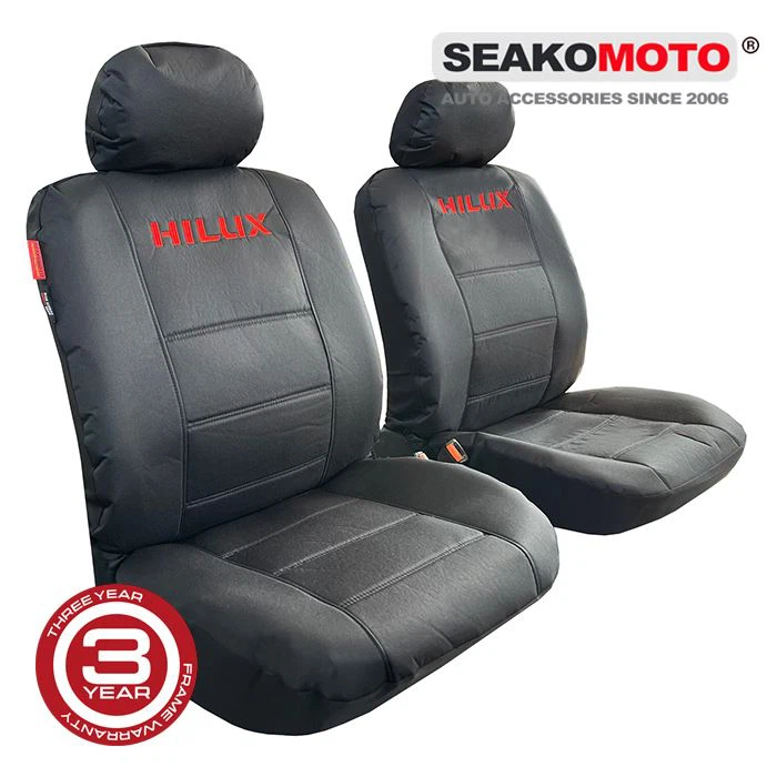 Toyota Hilux Seat Covers Dual Cab Black